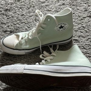 Mint green and Cream size 9.5 converse